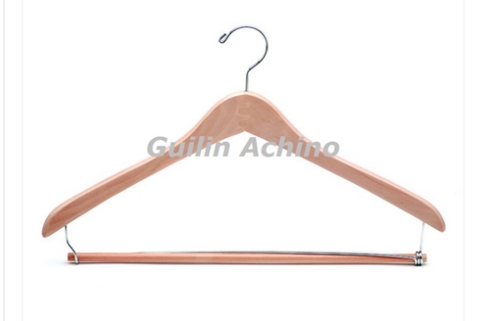 Wooden Contoured Suit Hanger (WCJS100-Natural)